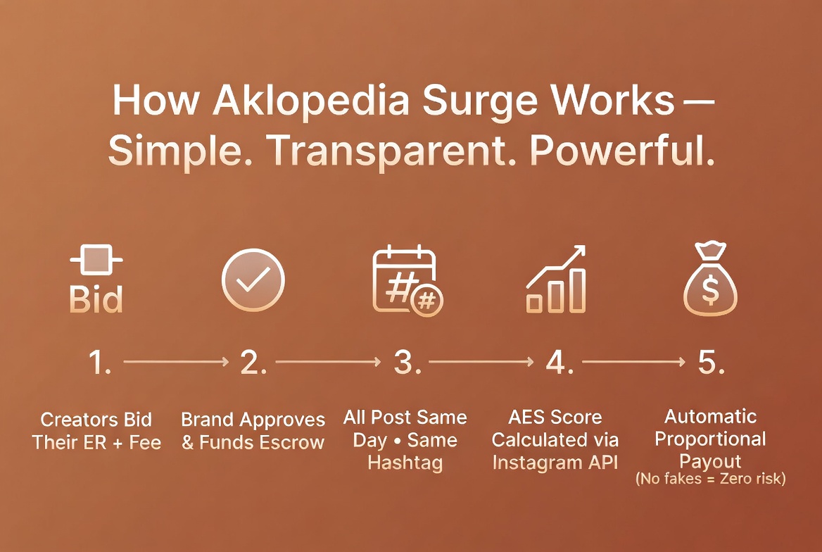 How the Surge Works - 5-step process from application to payout
